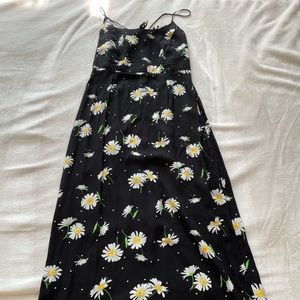 ASOS dress maxi dress black floral print size US 0